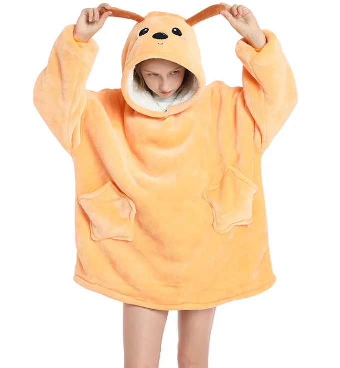 Cozy Outdoor Hooded Sweater Gown