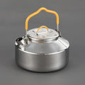 Naiveferry 1Pc Outdoor Camping Kettle 800ML Stainless Steel Teapot Portable Tea Kettle for Boiling Water Compact Lightweight Camp Coffee Pot Outdoor Hiking Cooking Equipment